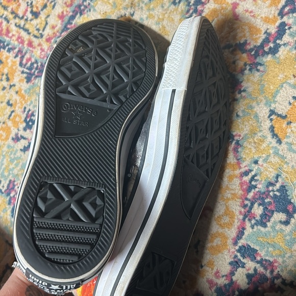 Men’s The Flash High-Top Converse Sneakers - Black and Orange - Picture 4 of 6